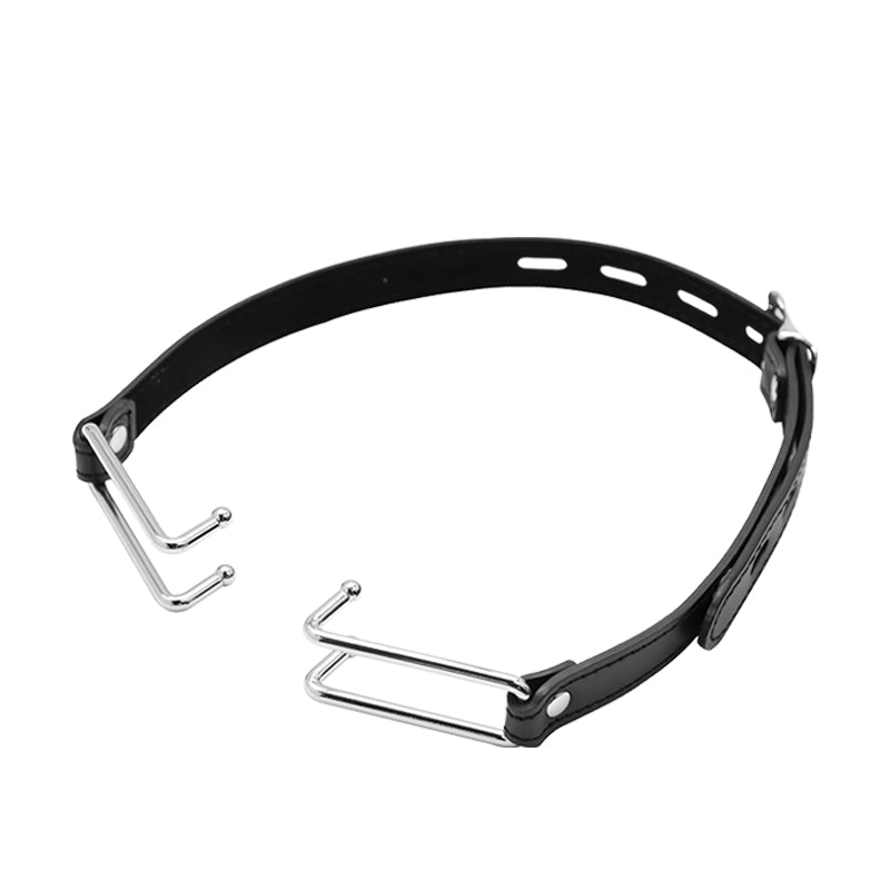 Restrained Lust - BDSM Leather Open Mouth Gag
