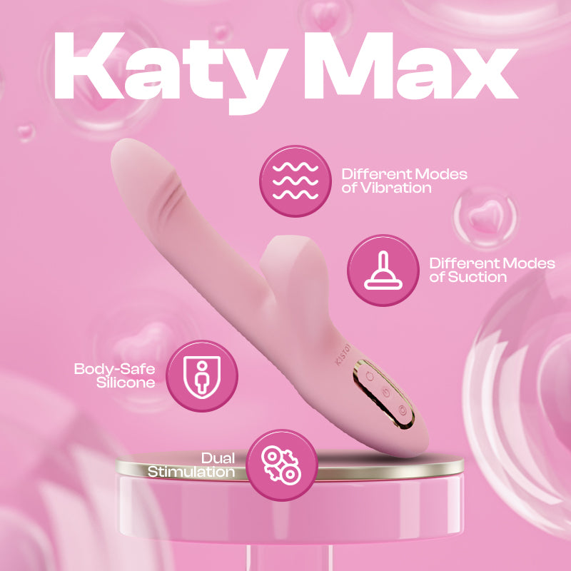 KISSTOY® Katy Max – Rotating G-Spot & Clitoral Suction Vibrator – FRISKY  BUSINESS SG