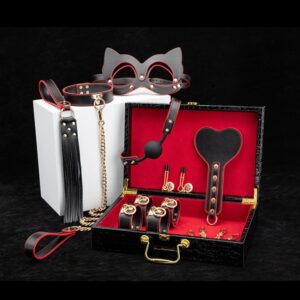 BDSM - 8 Piece Leather BDSM Set - FRISKY BUSINESS SG