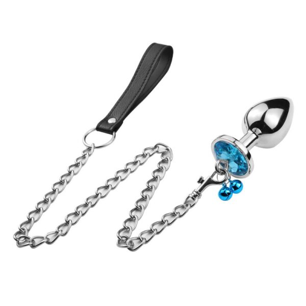 BDSM - Bell Butt Plug Leash - FRISKY BUSINESS SG