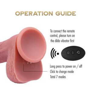 Uranus - Realistic Vibrating and Rotating Dildo - FRISKY BUSINESS SG